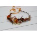 Rust orange beige flower crown. Hair wreath. Flower girl crown. Wedding flowers. 5023 Autumn