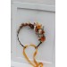 Rust orange beige flower crown. Hair wreath. Flower girl crown. Wedding flowers. 5023 Autumn