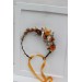 Rust orange beige flower crown. Hair wreath. Flower girl crown. Wedding flowers. 5023 Autumn