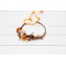 Rust orange beige flower crown. Hair wreath. Flower girl crown. Wedding flowers. 5023 Autumn