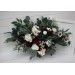 Wedding bouquets in burgundy navy blue cream colors. Bridal bouquet. Faux bouquet. Bridesmaid bouquet. 5024