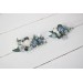Flower comb in dusty blue white color scheme. Wedding accessories for hair. Bridal flower comb. Bridesmaid floral comb. 5031