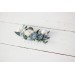Flower comb in dusty blue white color scheme. Wedding accessories for hair. Bridal flower comb. Bridesmaid floral comb. 5031