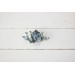 Flower comb in dusty blue white color scheme. Wedding accessories for hair. Bridal flower comb. Bridesmaid floral comb. 5031