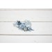 Flower comb in dusty blue  color scheme. Wedding accessories for hair. Bridal flower comb. Bridesmaid floral comb. 5033