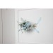  Set of 7 hair pins in dusty blue color scheme. Hair accessories. Flower accessories for wedding.  5033