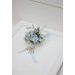  Set of 7 hair pins in dusty blue color scheme. Hair accessories. Flower accessories for wedding.  5033