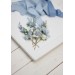  Set of 7 hair pins in dusty blue color scheme. Hair accessories. Flower accessories for wedding.  5033