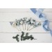  Set of hair pins in dusty blue white color scheme. Hair accessories. Flower accessories for wedding.  5031