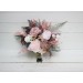 Wedding bouquets in beige blush pink colors. Bridal bouquet. Faux bouquet. Bridesmaid bouquet. 5034
