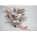 Wedding Bouquets in Beige & Blush Pink | Faux Bridal & Bridesmaid Bouquets