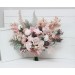 Wedding Bouquets in Beige & Blush Pink | Faux Bridal & Bridesmaid Bouquets