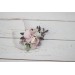  Wedding boutonnieres and wrist corsage  in blush pink beige color scheme. Flower accessories. 5034