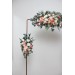  Flower arch arrangement in  blush pink white peach colors.  Arbor flowers. Floral archway. Faux flowers for wedding arch. 5035