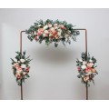  Flower arch arrangement in  blush pink white peach colors.  Arbor flowers. Floral archway. Faux flowers for wedding arch. 5035