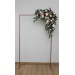 Flower arch arrangement in burgundy dusty rose cream colors. Arbor flowers. Floral archway. Faux flowers for wedding arch. 5037