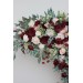  Flower arch arrangement in burgundy pink ivory colors.  Arbor flowers. Floral archway. Faux flowers for wedding arch. 5036
