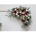  Flower arch arrangement in burgundy pink ivory colors.  Arbor flowers. Floral archway. Faux flowers for wedding arch. 5036