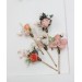 Set of hair pins in blush pink white peach color scheme. Hair accessories. Flower accessories for wedding. 5035
