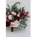 Wedding bouquets in burgundy blush pink ivory white colors. Bridal bouquet. Faux bouquet. Bridesmaid bouquet. 5036-1