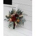 Cascading Fall Wedding Bouquet with Orchids & Dahlias | Faux Bridal & Bridesmaid Bouquets