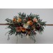 Flower arch  arrangement in rust burgundy orange colors. Arbor flowers. Floral archway. Faux flowers for wedding. 0035