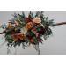 Flower arch  arrangement in rust burgundy orange colors. Arbor flowers. Floral archway. Faux flowers for wedding. 0035