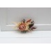 Flower comb in orange ivory rust terracotta color scheme. Wedding accessories for hair. Bridal flower comb. Bridesmaid floral comb. 0029