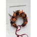 Rust burgundy cinnamon orange flower crown. Hair wreath. Flower girl crown. Wedding flowers. 0033