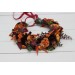 Rust burgundy cinnamon orange flower crown. Hair wreath. Flower girl crown. Wedding flowers. 0033