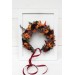 Rust burgundy cinnamon orange flower crown. Hair wreath. Flower girl crown. Wedding flowers. 0033