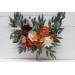 Rust orange burgundy color theme .Orchid dahlia floral hoop. Alternative bridesmaid bouquet. Boho wedding. Floral backdrop. 0035
