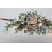  Flower arch arrangement in beige blush pink colors.  Arbor flowers. Floral archway. Faux flowers for wedding arch. 5043