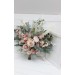 Wedding bouquets in beige blush pink colors. Bridal bouquet. Faux bouquet. Bridesmaid bouquet. 5043