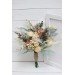 Wedding bouquets in champagne ivory colors. Bridal bouquet. Faux bouquet. Bridesmaid bouquet. 5044