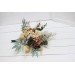 Wedding bouquets in champagne ivory colors. Bridal bouquet. Faux bouquet. Bridesmaid bouquet. 5044
