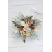 Wedding bouquets in champagne ivory colors. Bridal bouquet. Faux bouquet. Bridesmaid bouquet. 5044