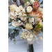 Wedding bouquets in champagne ivory colors. Bridal bouquet. Faux bouquet. Bridesmaid bouquet. 5044