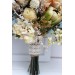 Wedding bouquets in champagne ivory colors. Bridal bouquet. Faux bouquet. Bridesmaid bouquet. 5044