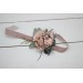  Wedding boutonnieres and wrist corsage  in beige blush pink color scheme. Flower accessories. 5043