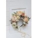 Champagne ivory flower crown. Hair wreath. Flower girl crown. Wedding flowers. 5044