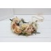 Champagne ivory flower crown. Hair wreath. Flower girl crown. Wedding flowers. 5044