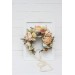Champagne ivory flower crown. Hair wreath. Flower girl crown. Wedding flowers. 5044