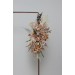  Flower arch arrangement in beige pale orange colors.  Arbor flowers. Floral archway. Faux flowers for wedding arch. 5045