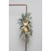  Flower arch arrangement in champagne ivory colors.  Arbor flowers. Floral archway. Faux flowers for wedding arch. 5044