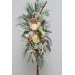  Flower arch arrangement in champagne ivory colors.  Arbor flowers. Floral archway. Faux flowers for wedding arch. 5044
