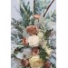  Flower arch arrangement in champagne ivory colors.  Arbor flowers. Floral archway. Faux flowers for wedding arch. 5044
