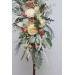  Flower arch arrangement in champagne ivory colors.  Arbor flowers. Floral archway. Faux flowers for wedding arch. 5044