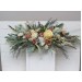  Flower arch arrangement in champagne ivory colors.  Arbor flowers. Floral archway. Faux flowers for wedding arch. 5044