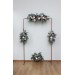  Flower arch arrangement in dusty rose mauve navy blue colors.  Arbor flowers. Floral archway. Faux flowers for wedding arch. 5046